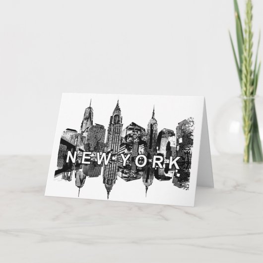 New York skyline Kaart (Voorkant)