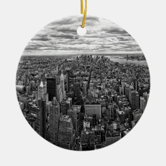 New York Skyline Keramisch Ornament (Voorkant)