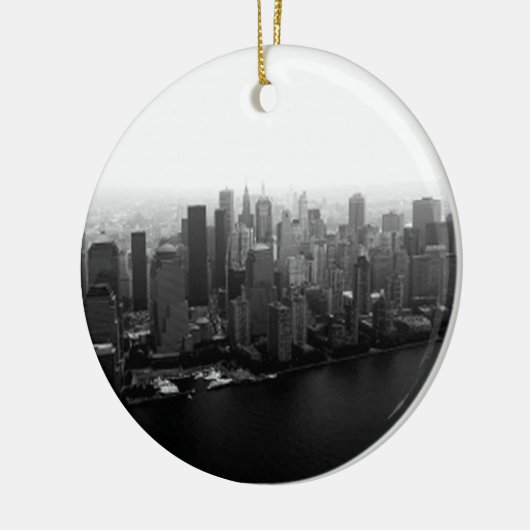 New York Skyline Keramisch Ornament (Links)