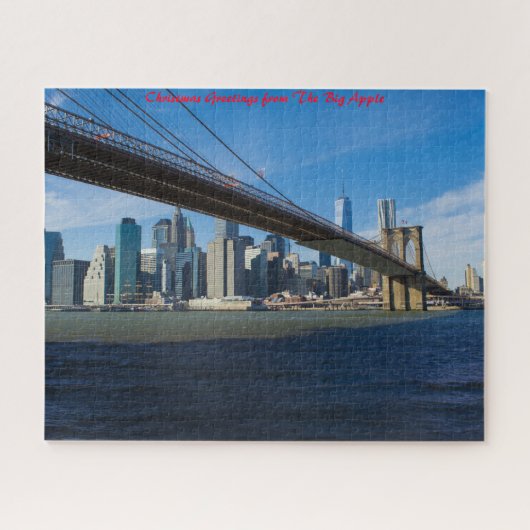 New York Skyline. kerstcadeautjes Legpuzzel (Horizontaal)