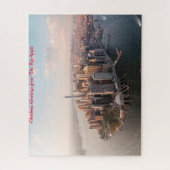 New York Skyline.kerstgroetings Legpuzzel (Verticaal)
