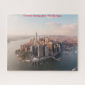 New York Skyline.kerstgroetings Legpuzzel (Horizontaal)