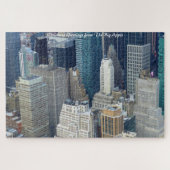 New York Skyline.kerstgroetings Legpuzzel (Horizontaal)