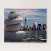 New York Skyline.kerstgroetings Legpuzzel (Horizontaal)