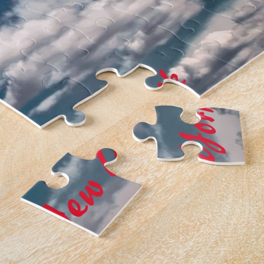 New York Skyline.kerstgroetings Legpuzzel (Zijkant)