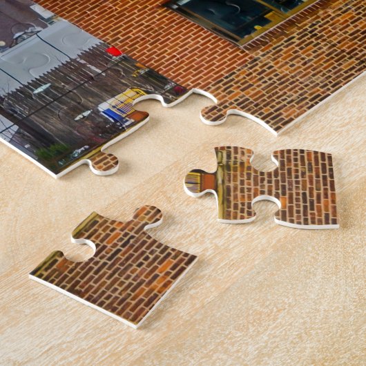 New York Skyline.kerstgroetings Legpuzzel (Zijkant)