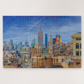 New York Skyline.kerstgroetings Legpuzzel (Horizontaal)