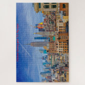 New York Skyline.kerstgroetings Legpuzzel (Verticaal)
