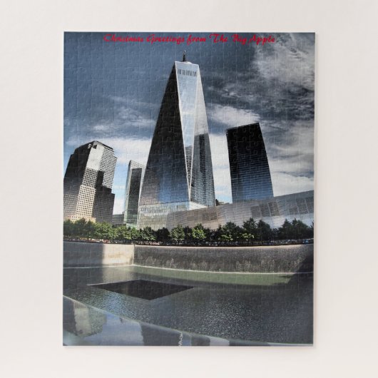 New York Skyline.kerstgroetings Legpuzzel (Verticaal)