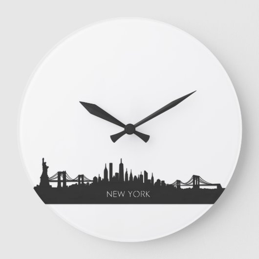 New York Skyline Klok (Voorkant)
