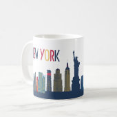 New York Skyline Koffiemok (Voorkant links)