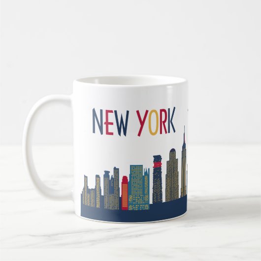 New York Skyline Koffiemok (Links)