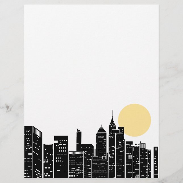 New York Skyline Letterhead (Voorkant)