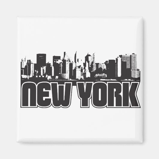 New York Skyline Magneet (Voorkant)