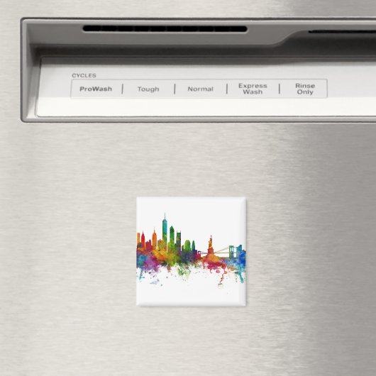 New York Skyline Magneet (Insitu (Vaatwasser))