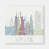 New York Skyline Magneet (Voorkant)