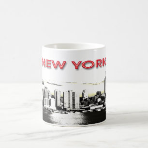 New York Skyline met de mok van twee towers