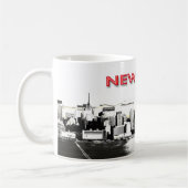 New York Skyline met de mok van twee towers (Links)