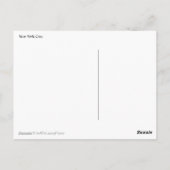 New York Skyline met Moon Briefkaart (Achterkant)