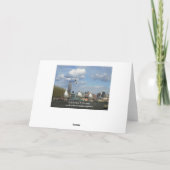 New York Skyline met Seagulls Kaart (Achterkant)