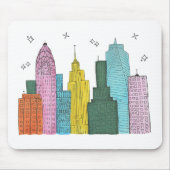 New York Skyline Mousepad Muismat (Voorkant)