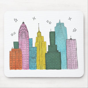 New York Skyline Mousepad Muismat