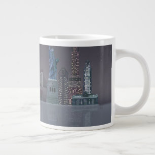 New York Skyline Night Reflections Grote Koffiekop
