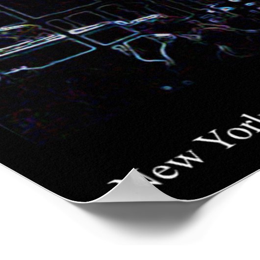 New York Skyline nr. 2 Poster (Hoek)