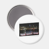 New York Skyline op Night Empire State Magneet (Voorkant / Achterkant)