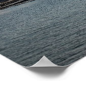 New York Skyline op zonsondergang Poster (Hoek)