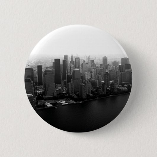 New York Skyline Pinback Button (Voorkant)