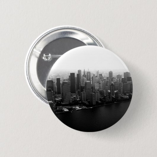 New York Skyline Pinback Button (Voorkant /achterkant)