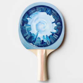 New York Skyline Ping Pong Paddle - Reisgeschenk Tafeltennisbatje