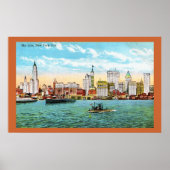 New York Skyline Poster (Voorkant)