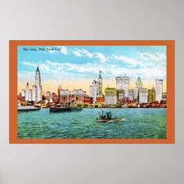 New York Skyline  Poster