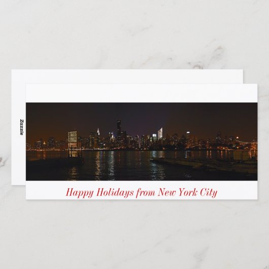 New York skyline Prettige feestdagen kaart (Voorkant / Achterkant)