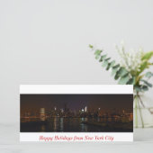 New York skyline Prettige feestdagen kaart (Staand voorkant)