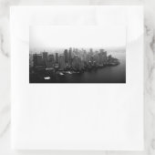 New York Skyline Rechthoekige Sticker (Tas)