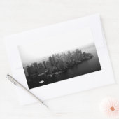 New York Skyline Rechthoekige Sticker (Envelop)