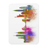 New York Skyline - Regenboog Magneet (Verticaal)