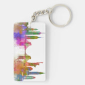 New York Skyline - Regenboog Sleutelhanger (achterkant)