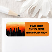 NEW YORK SKYLINE RETOURADRES LABELS (Insitu)