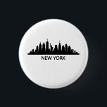 New York Skyline Ronde Button 3,2 Cm<br><div class="desc">New York Skyline</div>
