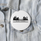 New York Skyline Ronde Button 4,0 Cm (In situ)