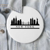 New York Skyline Ronde Button 6,0 Cm (In situ)