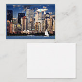 New York Skyline, Sailboot op de Hudson rivier Notitiekaartje (Voorkant / Achterkant)