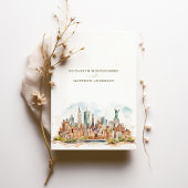 New York Skyline Save-the-Date Kaart