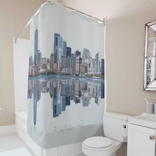 New York Skyline Shower Curtain Douchegordijn
