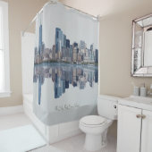 New York Skyline Shower Curtain Douchegordijn (In situ)