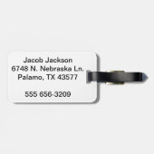 New York Skyline Silhouette Bagagelabel (Achterkant horizontaal)